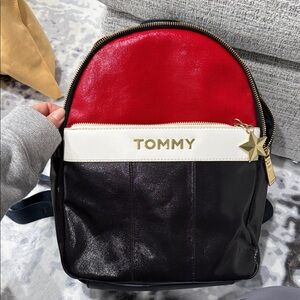 Tommy Hilfiger Red, White, and Black Backpack